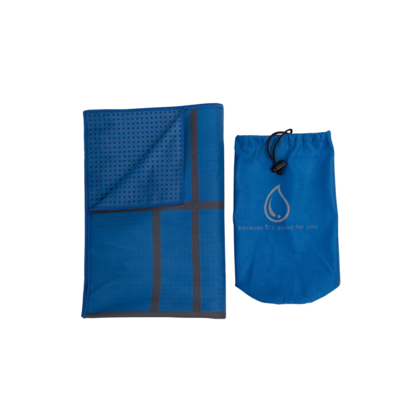 Know Where You Are Royal Blue Yoga Towel