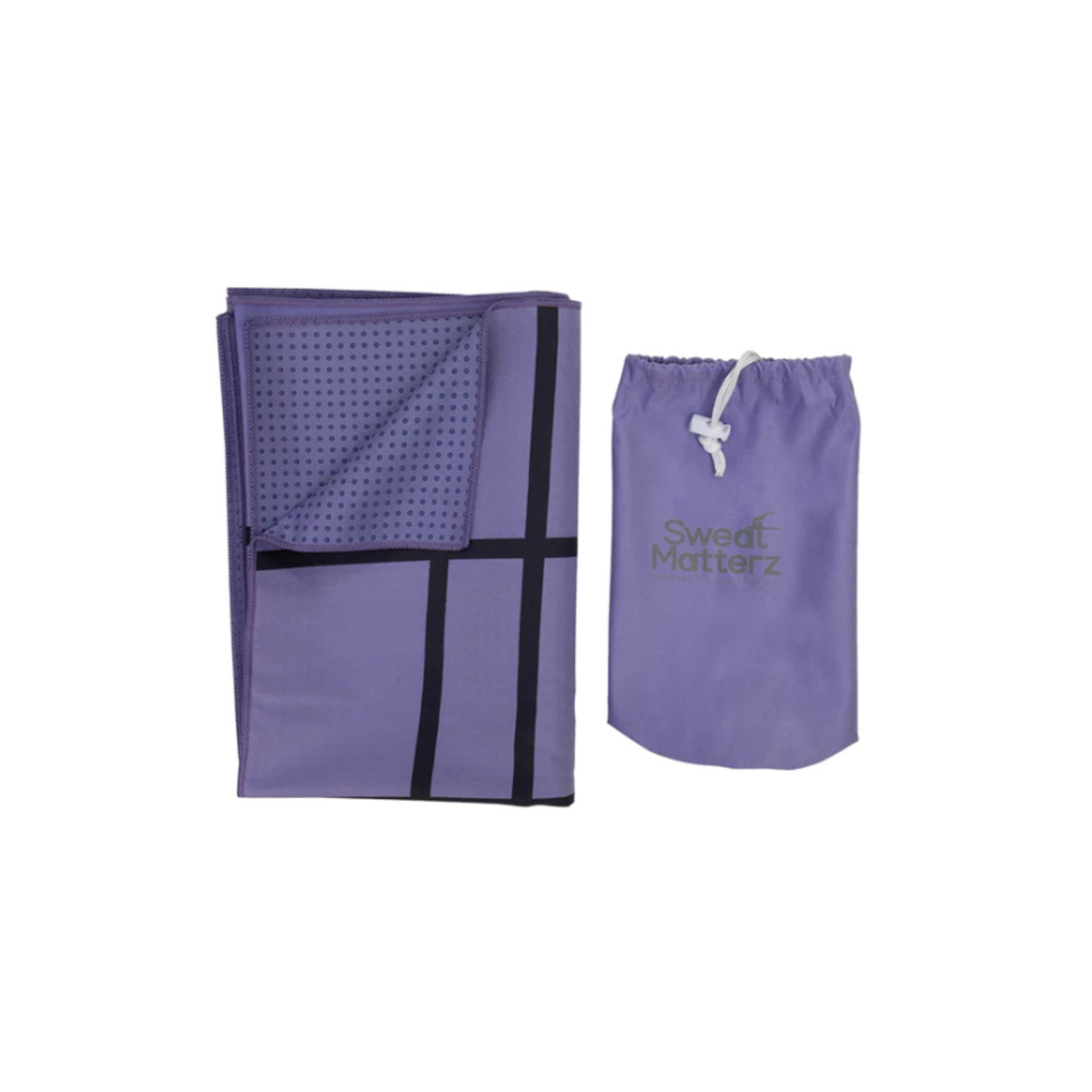 Know Where You Are Purple Posture Yoga Towel